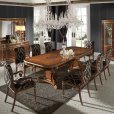 Creaciones Fejomi, classic luxury furniture for dining room, dining table with marquetry, chest of drawers with marquetry from Spain, buy luxury classic dining room with marquetry in Spain